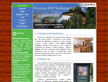 Tablet Screenshot of penzionsedmihorky.cz